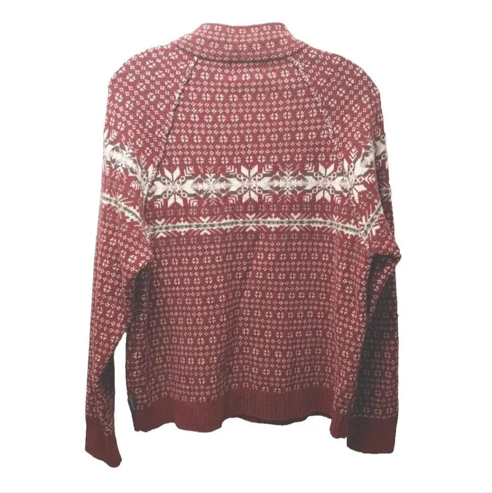 Woolrich Raglan Sweater Holiday Ruby Heather Lamb… - image 4